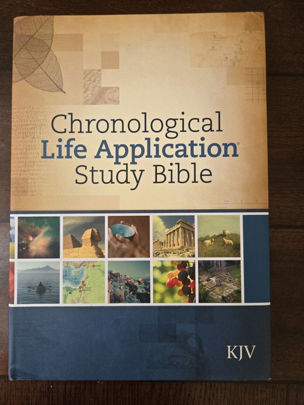 Chronological Life Application Study Bible KJV HC DJ Tyndale Color
